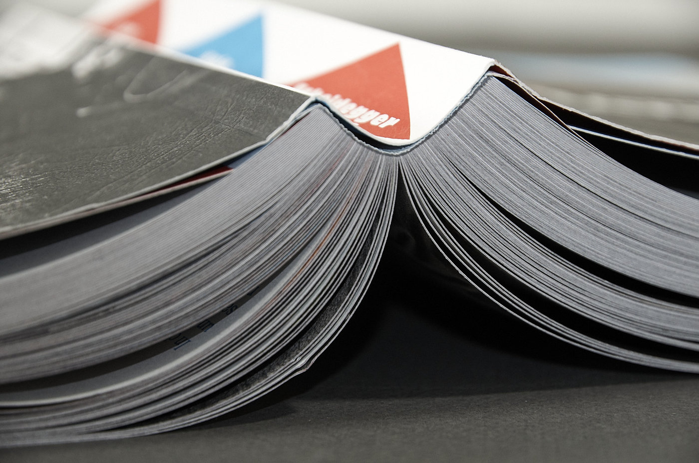 Open perfect bound booklet pages 100 Jahre Knie-Elefanten