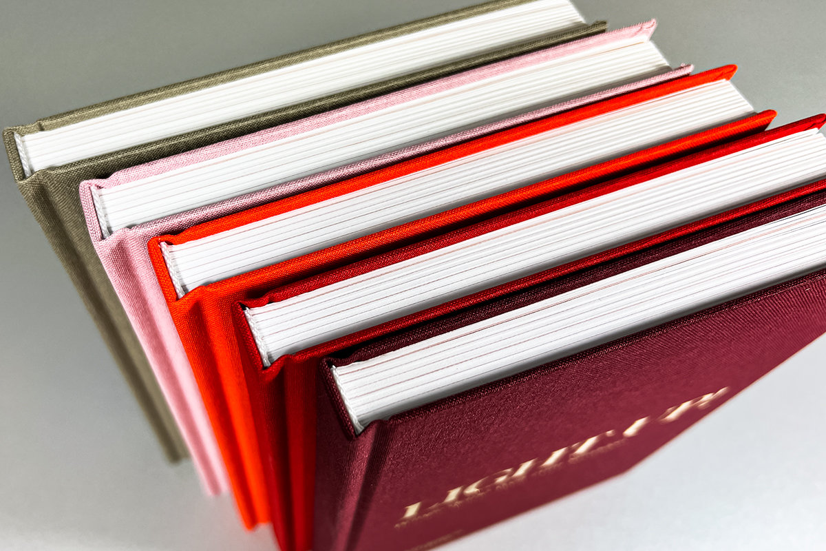 Carnets couverture textile colorée Light up!
