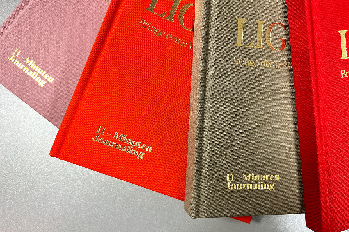 Couvertures de livre avec dorure à chaud Light up!