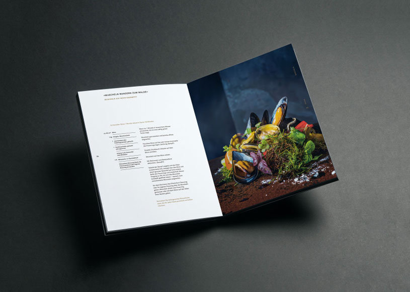 Livre ouvert avec photographie culinaire Rezeptbuch Set FEUER & RING