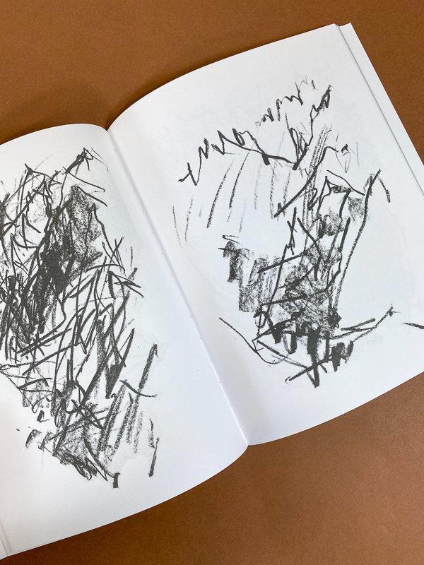 Bleistiftzeichnungen auf Papier Bergell vis-à-vis