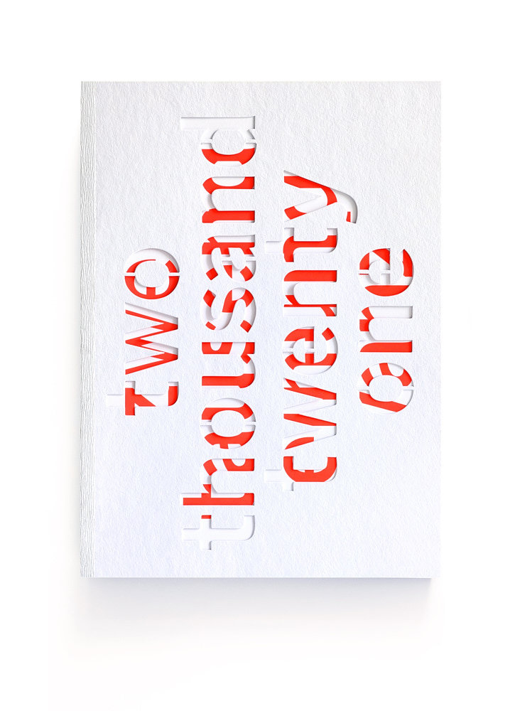 Couverture découpée avec texte rouge best architects 21